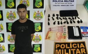 Polícia Militar prende suspeito de tráfico durante patrulhamento em Mâncio Lima