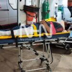 Motociclista que perdeu controle após fazer Motociclista que perdeu controle após fazer