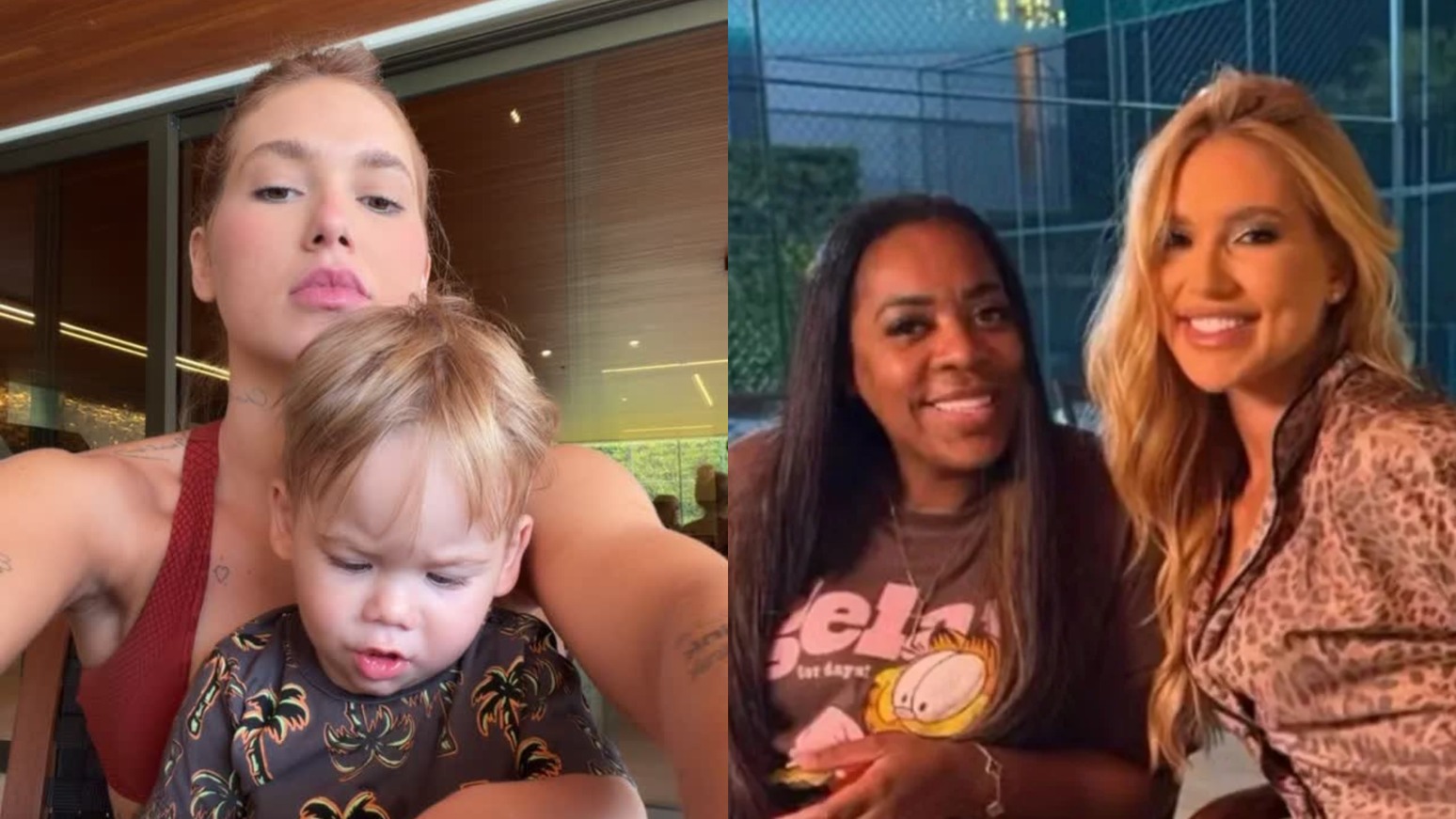 Virginia Fonseca mostra filho chamando mãe de Vini Jr. de 'vovó'