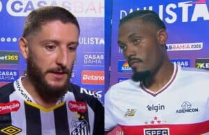 Jogadores de São Paulo e Santos acusam árbitro de xingar lateral em clássico