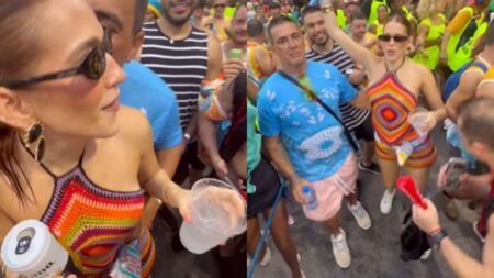 Ana Clara leva ‘chega mais’ de André Marques na folia em Salvador
