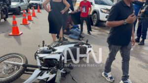 Colisão entre motocicletas deixa dois feridos graves em cruzamento movimentado de Rio Branco