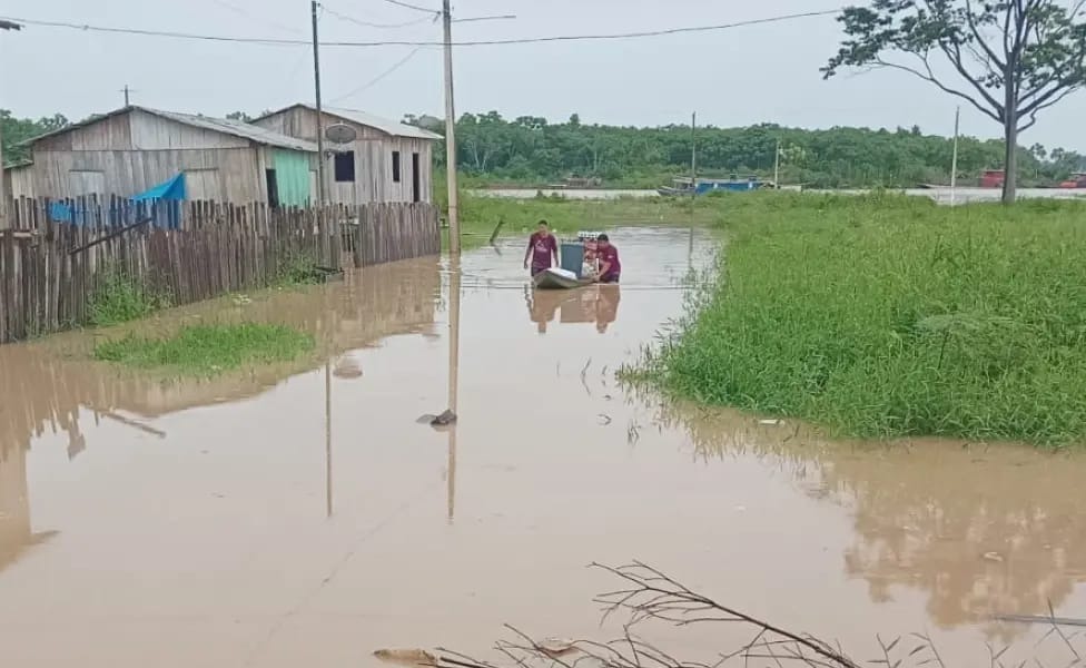 Rio Envira segue acima da cota de transbordamento em Feijó; nível atinge 12,24 metros