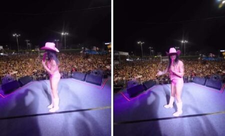 Ana Castela dedica música ao ‘sem vergonha’ Zé Felipe durante show de carnaval