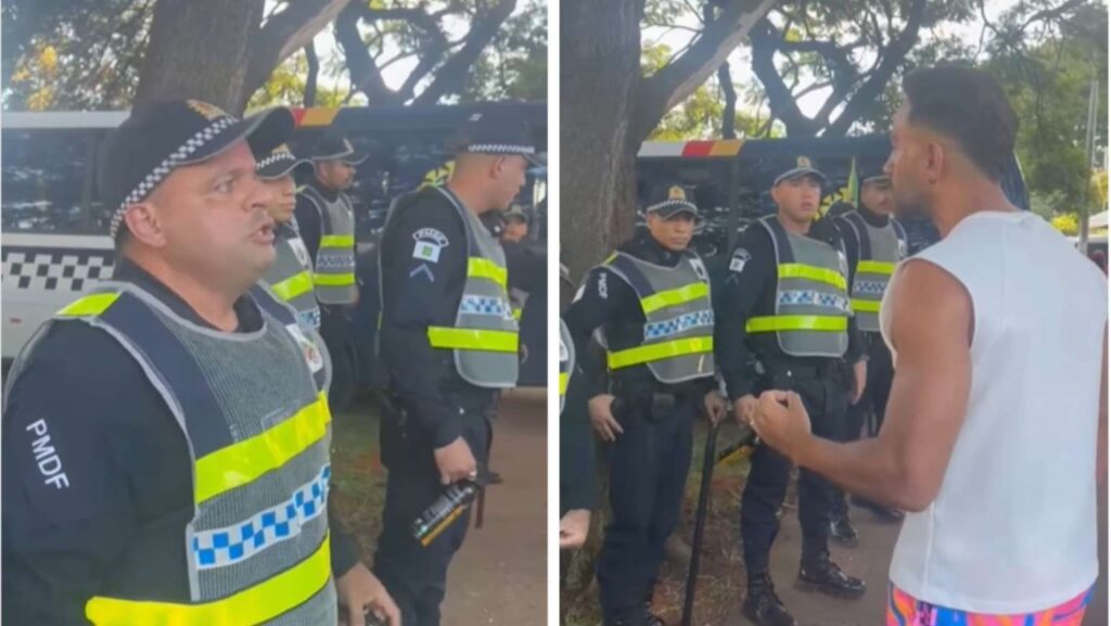 Policial joga spray de pimenta no rosto de deputado em bloco de carnaval do DF