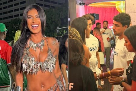 Carnaval: Pocah assume namoro em camarote da Sapucaí