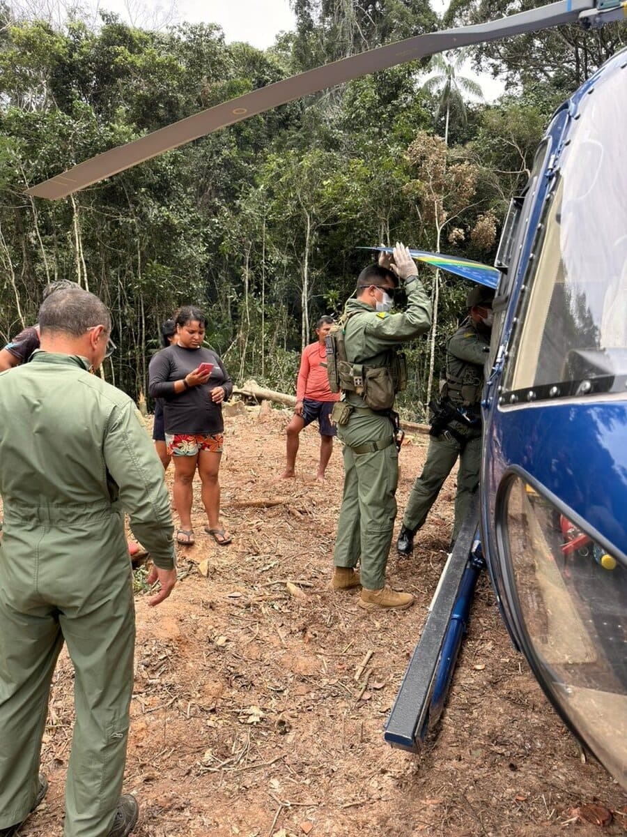 Indígena vítima de picada de cobra é resgatado em operação aeromédica na fronteira AC-AM Indígena vítima de picada de cobra é resgatado em operação aeromédica na fronteira AC-AM