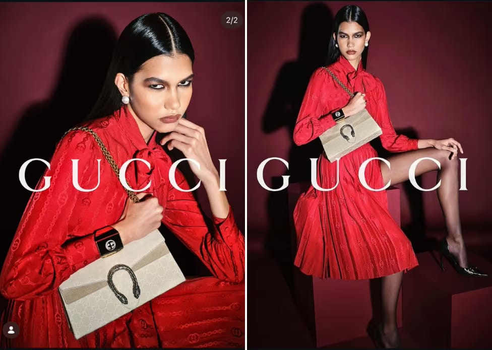 Orgulho acreano: Gabriely Dobbins é eleita novo rosto da Gucci e brilha em campanha global Orgulho acreano: Gabriely Dobbins é eleita novo rosto da Gucci e brilha em campanha global