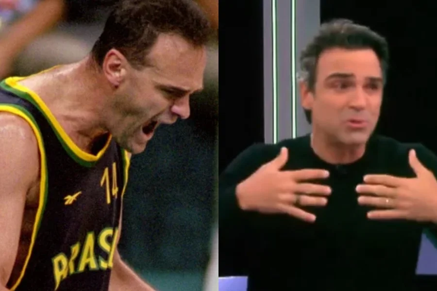 BBB26: Tadeu Schmidt chora em homenagem ao vivo a Oscar Schmidt