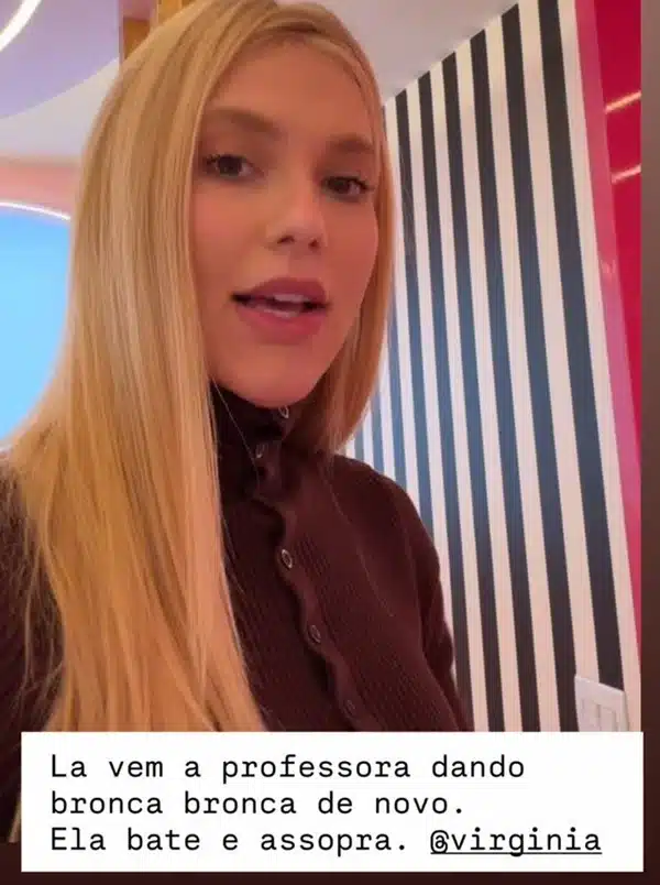 Luciano Huck revela nova “bronca” de Virginia e reage: “Obedecendo”