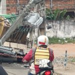 Colisão com poste deixa bairro Manoel Julião sem energia em Rio Branco