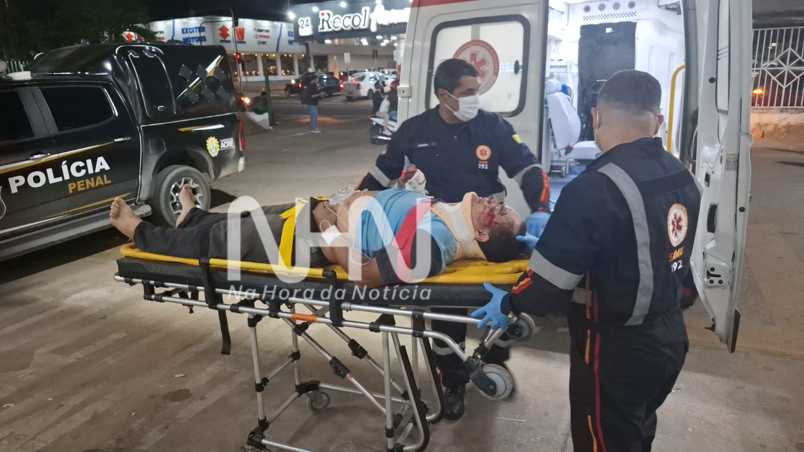 Motociclista sofre fratura após acidente entre duas motos na Cidade do Povo; outro envolvido deixa o local