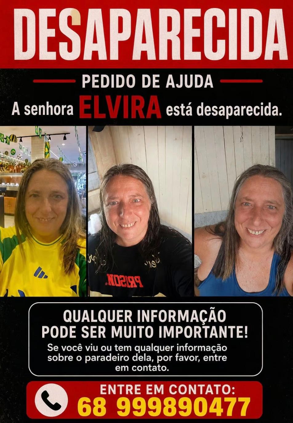 Mulher de 49 anos desaparece em área rural de Rio Branco; polícia busca pistas