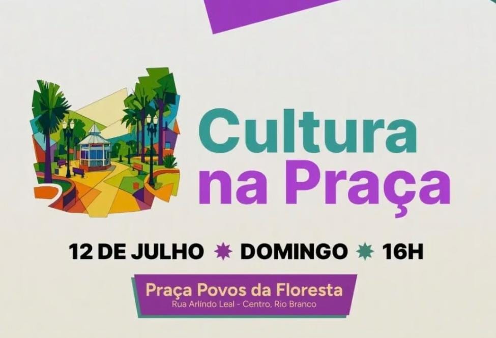 Cultura na Praça: domingo tem teatro, tour histórico e show de pagode em Rio Branco