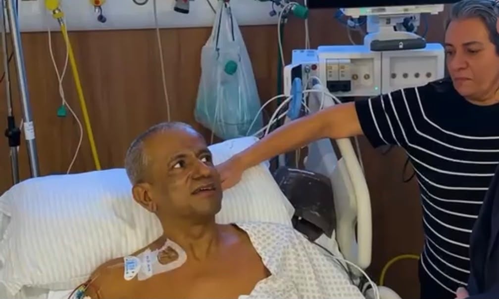 Esposa de Edinaldo Muniz diz que tratamento é todo custeado pela família e critica governo: “Nunca ligaram para saber como ele está”