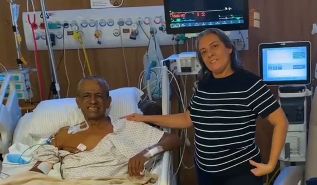 Após oito cirurgias, Edinaldo Muniz segue na UTI de hospital em São Paulo e esposa detalha recuperação