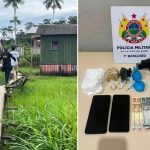 PM apreende drogas e arma e prende suspeito de tráfico em Tarauacá, no Acre PM apreende drogas e arma e prende suspeito de tráfico em Tarauacá, no Acre