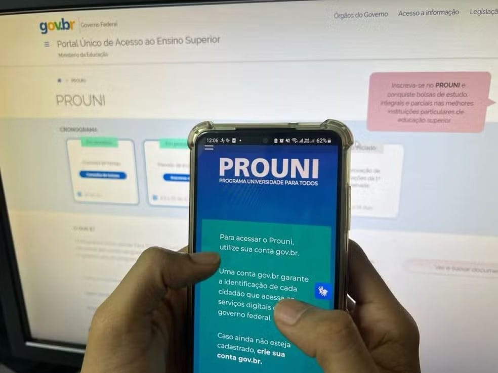 Prazo de inscrição do Prouni 2026/2 termina neste domingo à meia‑noite