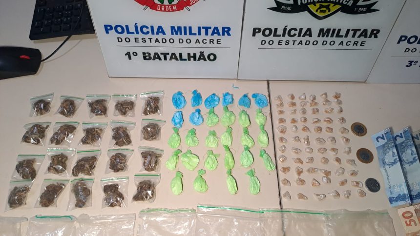 Traficante é preso ao tentar fugir durante Operação Férias Segura no Bairro da Paz, em Rio Branco