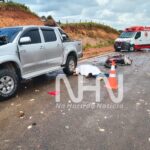 Motociclista morre após colisão frontal com caminhonete em ramal de Porto Acre