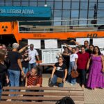 Trabalhadores da Educação protestam no Palácio Rio Branco e garantem reunião com governadora após mobilização