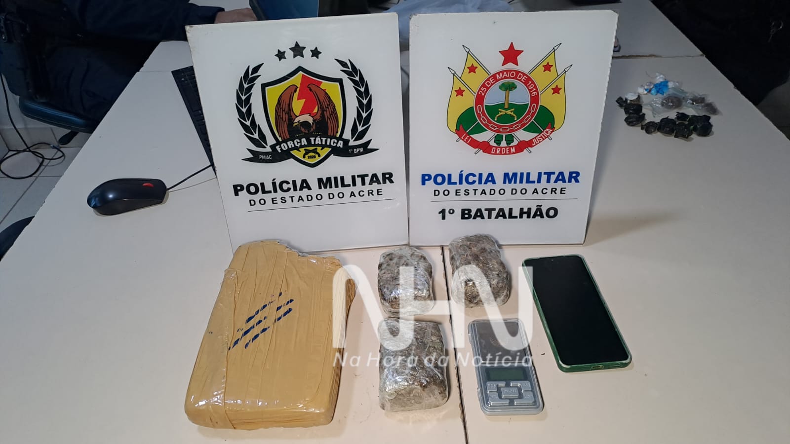 Distribuidor de drogas é preso pela Força Tática com mais de 1,4 quilo de entorpecentes na capital