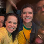 Letícia Colin resgata registros de karaokê com Daniel de Oliveira em dia de eliminação do Brasil na Copa