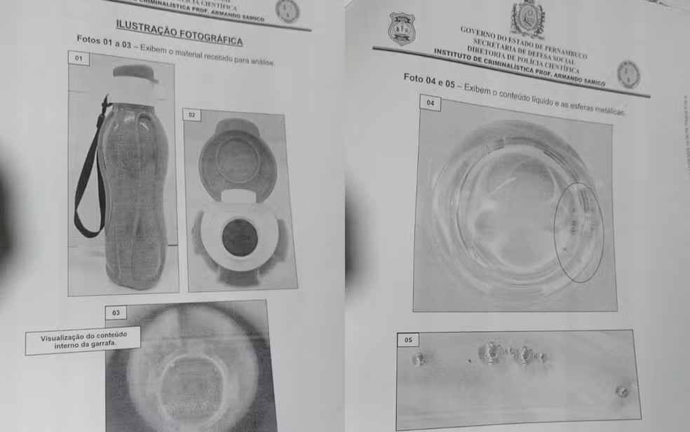 Mulher descobre envenenamento pela água após flagrar aluna mexendo em garrafa Mulher descobre envenenamento pela água após flagrar aluna mexendo em garrafa