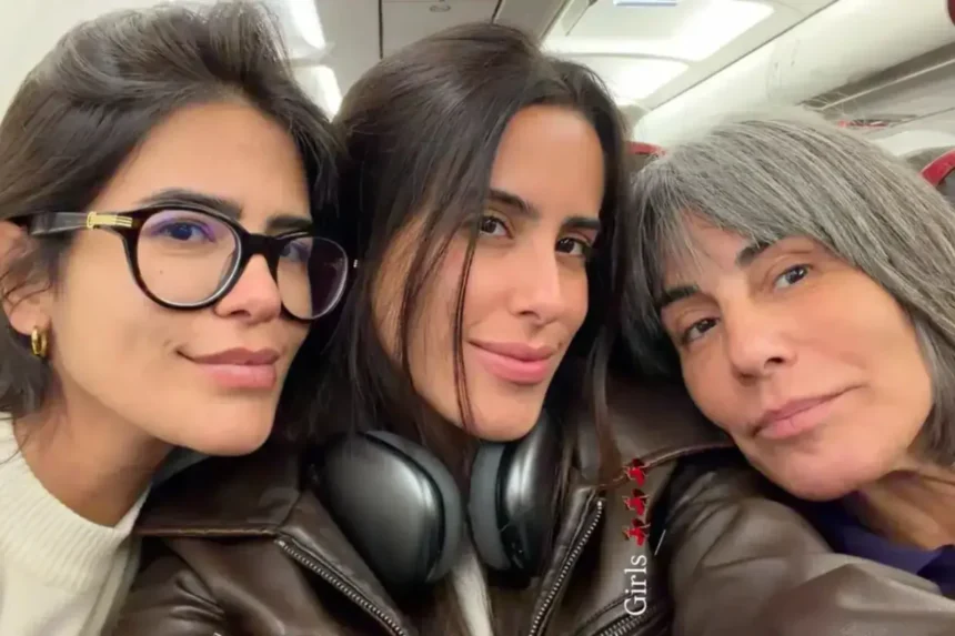 Glória Pires e família visitam o Acre e jantam com Tião Viana Glória Pires, filhas e marido desembarcam no Acre e jantam com ex-governador Tião Viana