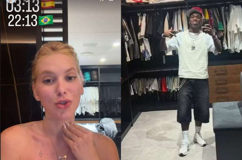 Virginia faz vídeo em closet de Vini Jr. em meio a boatos de reconciliação