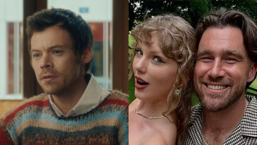Harry Styles faz piada com casamento de Taylor Swift e Travis Kelce