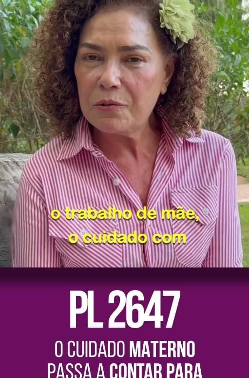 Perpétua Almeida luta por projeto que reconhece cuidado materno como tempo de contribuição para aposentadoria