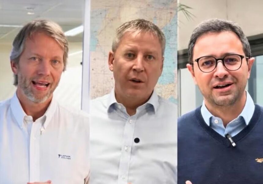 CEOs da LATAM, Azul e GOL unem vozes em vídeo de apoio ao influenciador Lito Sousa CEOs da LATAM, Azul e GOL unem vozes em vídeo de apoio ao influenciador Lito Sousa