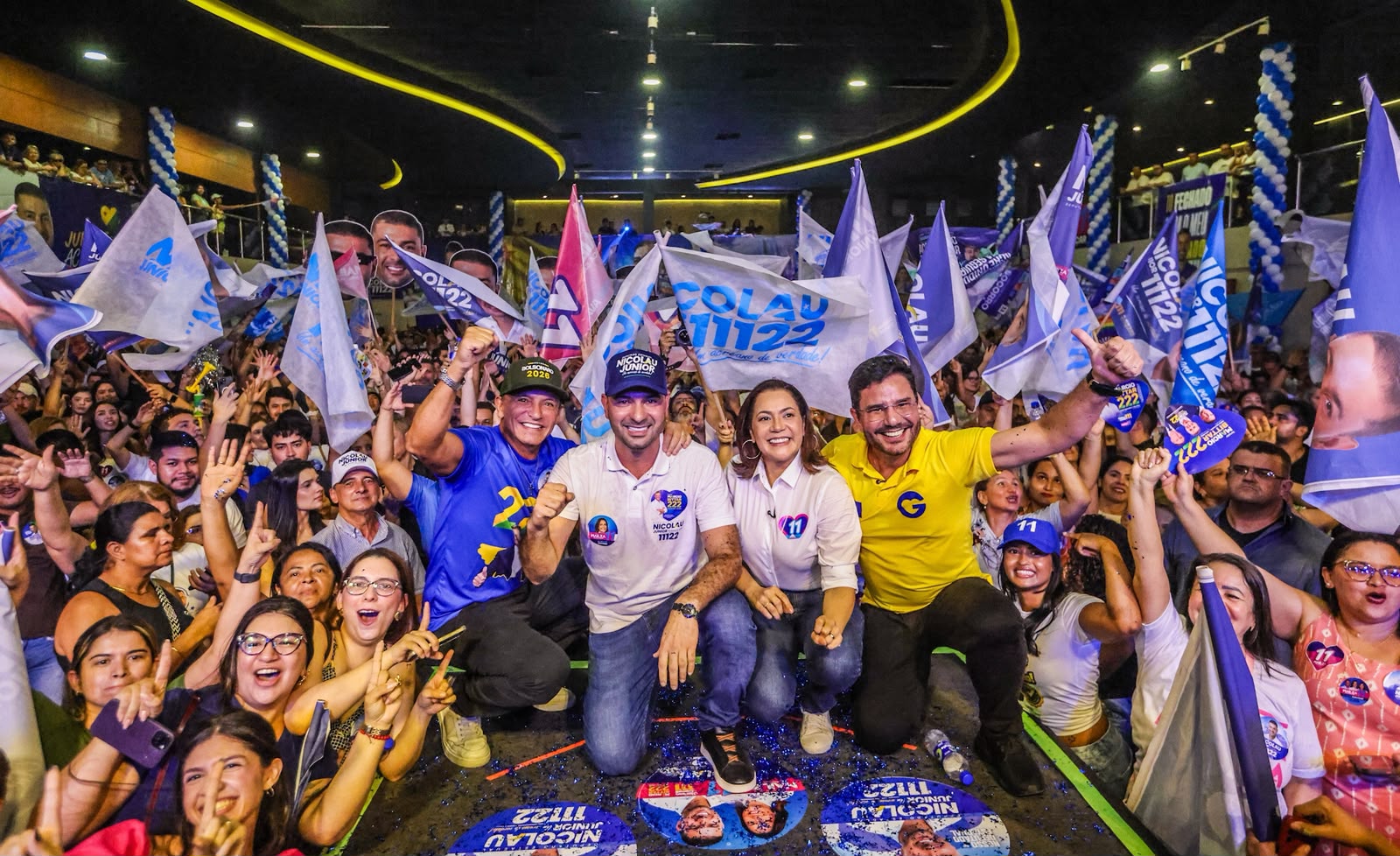 Militância de Nicolau Júnior mostra força e mobiliza multidão no lançamento da candidatura