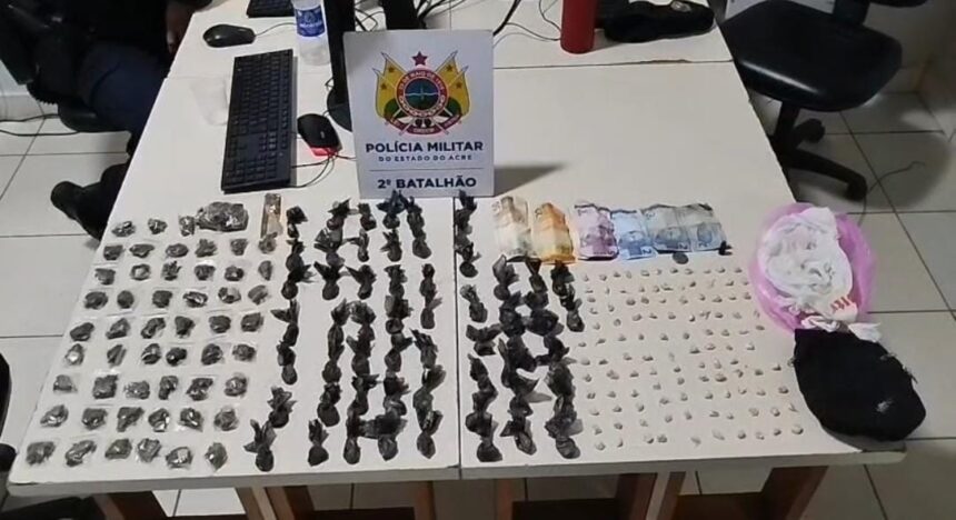 Força Tática prende suspeito com drogas e munição durante Operação Força Total em Rio Branco