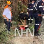 Motorista supostamente embriagado perde controle de carro e cai em ribanceira na BR-364, em Rio Branco