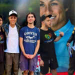 'Pensa como eu tô!': Cover brasileiro de Michael Jackson, Rodrigo Teaser conhece os filhos do cantor