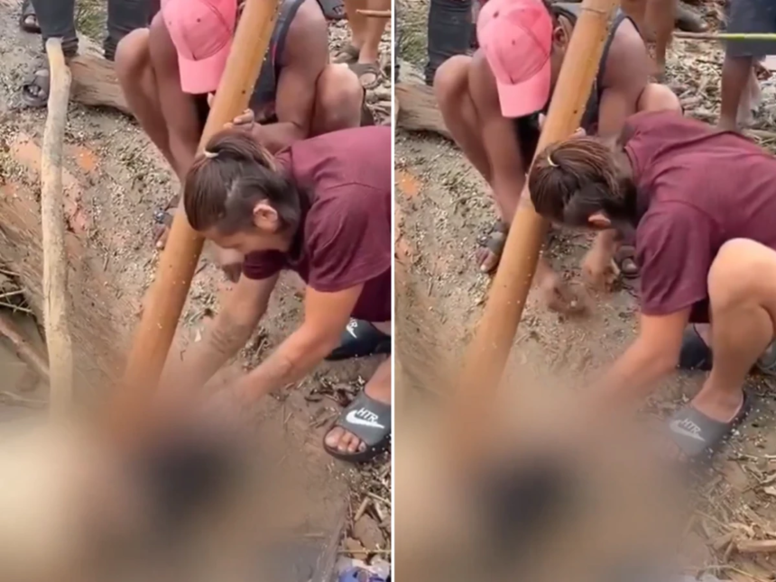 Dupla é flagrada saqueando corpo de mulher levada por enchente no Nepal
