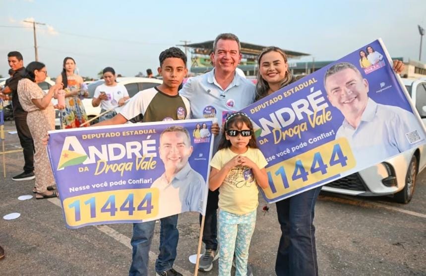 André da Droga Vale lança campanha à reeleição com adesivaço na Arena da Floresta