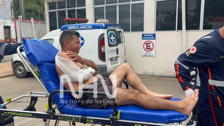 Motociclista sofre fratura após colisão com carro no bairro Santo Afonso, em Rio Branco Motociclista sofre fratura após colisão com carro no bairro Santo Afonso, em Rio Branco