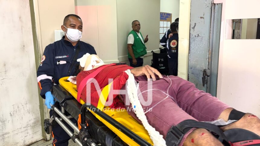 Motociclista fica ferido após colidir com boi na BR-317, em Capixaba