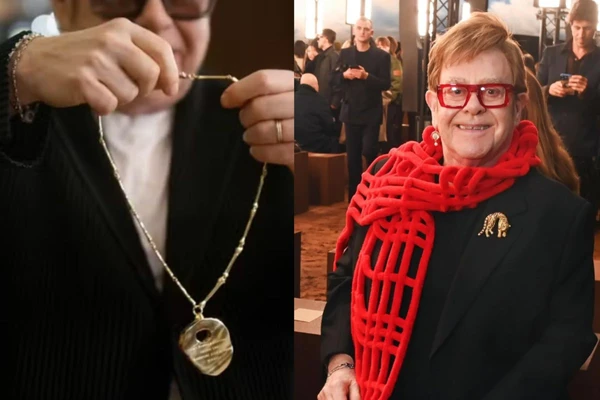 Acessório inusitado? Elton John transforma ossos retirados em cirurgia em joias de ouro