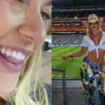 Virgínia Fonseca coloca diamantes nos dentes em homenagem a Vini Jr.