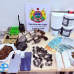 PMAC apreende drogas, armas e mais de R$ 5 mil durante ação em Sena Madureira