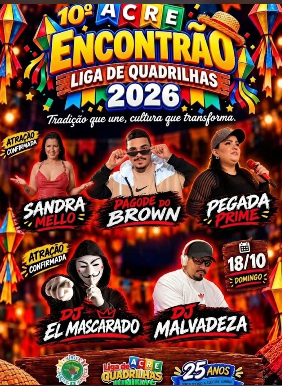 10º Acre Encontrão celebra cultura junina com programação musical neste domingo 10º Acre Encontrão celebra cultura junina com programação musical neste domingo