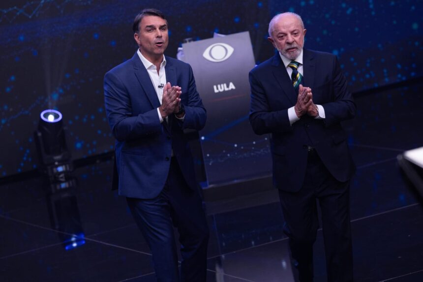 Debate: Lula cobra R$ 134 milhões de Vorcaro; Flávio rebate com supostos valores ao Instituto Lula Debate: Lula cobra R$ 134 milhões de Vorcaro; Flávio rebate com supostos valores ao Instituto Lula