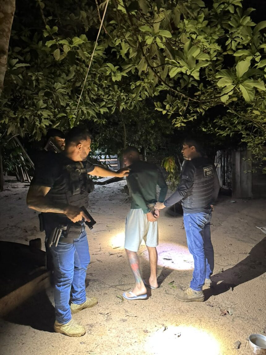 Polícia Civil prende foragido condenado a 10 anos por tráfico de drogas em Xapuri
