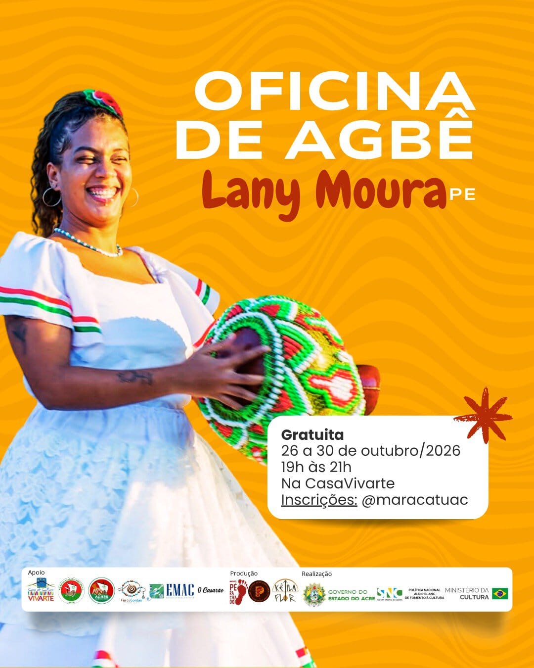 Pela primeira vez no Acre, Mestre Chacon Viana traz saberes do Maracatu Porto Rico para Rio Branco