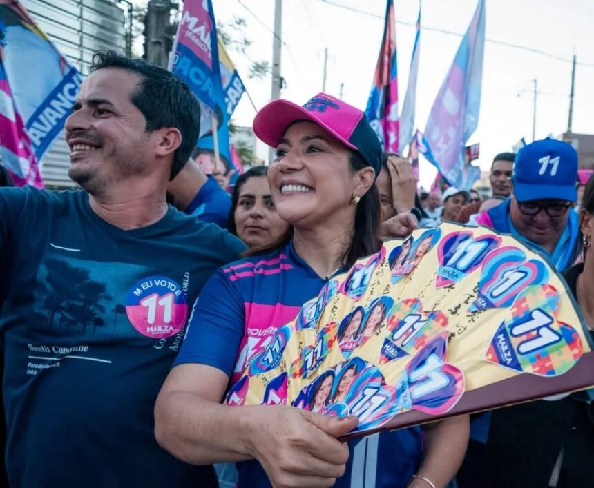 Mailza percorre ruas de Brasileia e Epitaciolândia em mobilização no Alto Acre na reta final do 2º turno