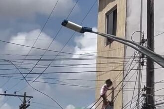 Policial salva criança que caiu do segundo andar e ficou presa em fiação em Alagoas Policial salva criança que caiu do segundo andar e ficou presa em fiação em Alagoas